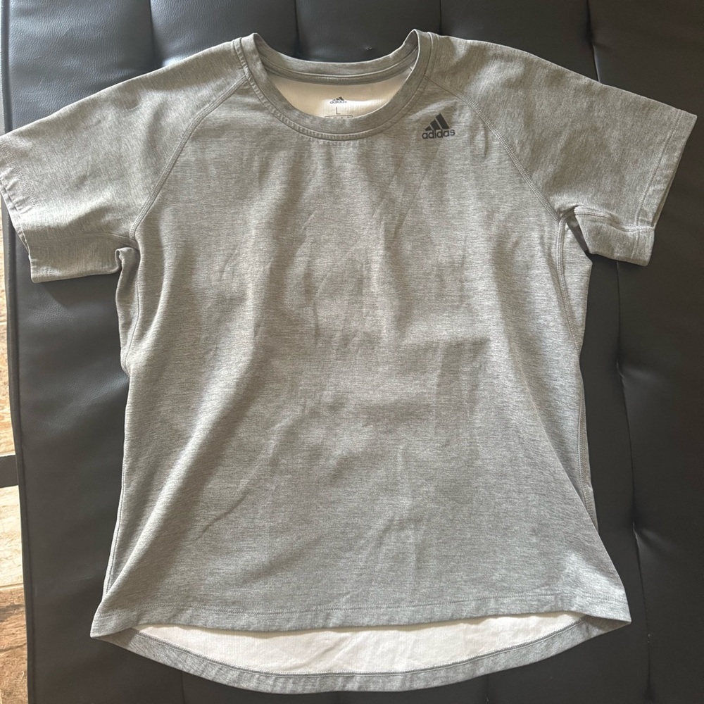 Adidas Aeroready Heather Gray Tee